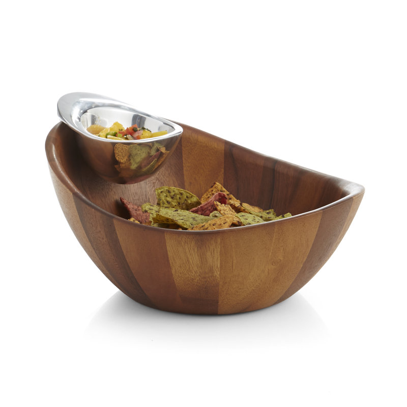 Nambé Harmony Chips and Dip Platter Perigold